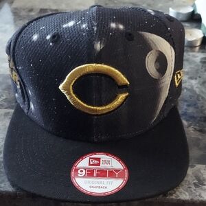 New Era Mens Black and Gold Stars Wars Natti Reds Snapback Hat